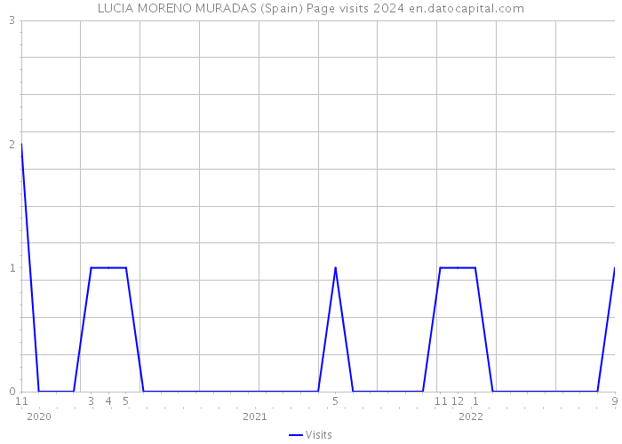 LUCIA MORENO MURADAS (Spain) Page visits 2024 