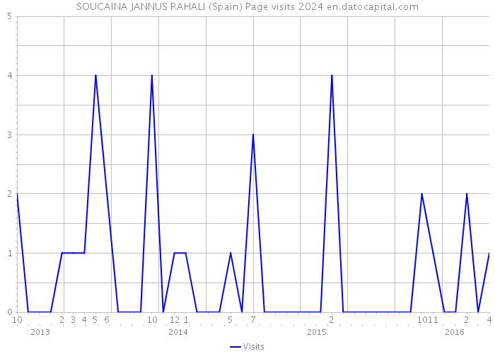 SOUCAINA JANNUS RAHALI (Spain) Page visits 2024 