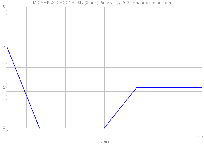 MICAMPUS DIAGONAL SL. (Spain) Page visits 2024 