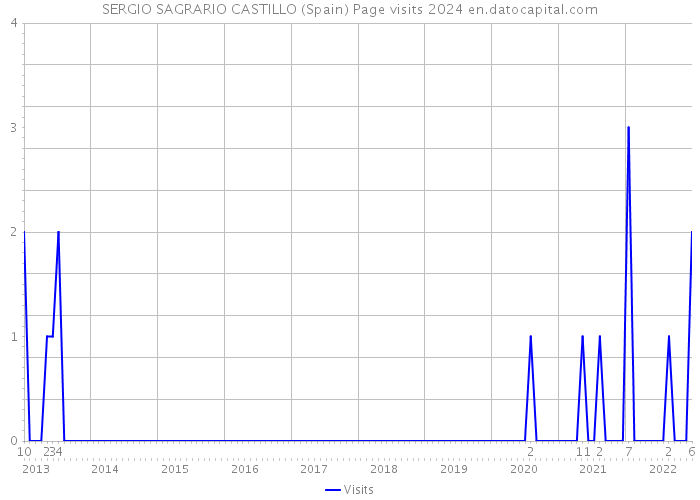 SERGIO SAGRARIO CASTILLO (Spain) Page visits 2024 