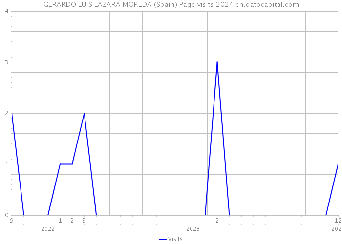 GERARDO LUIS LAZARA MOREDA (Spain) Page visits 2024 