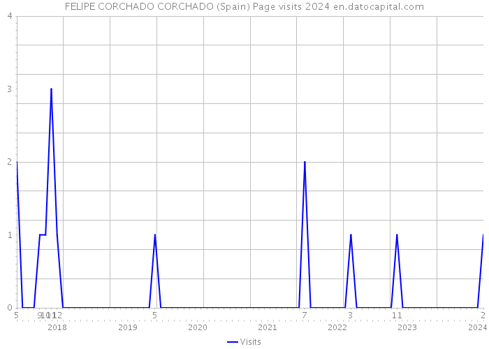 FELIPE CORCHADO CORCHADO (Spain) Page visits 2024 