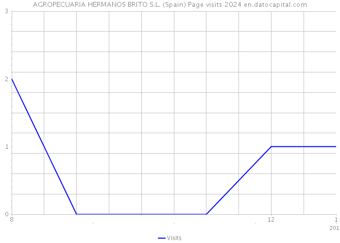 AGROPECUARIA HERMANOS BRITO S.L. (Spain) Page visits 2024 