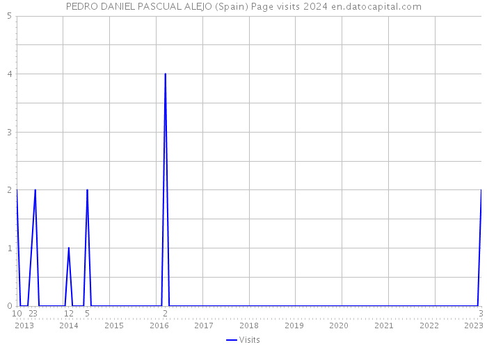 PEDRO DANIEL PASCUAL ALEJO (Spain) Page visits 2024 