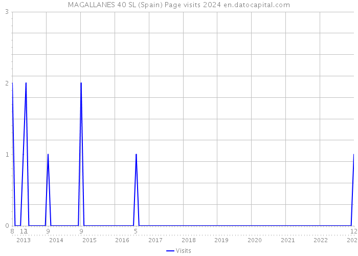 MAGALLANES 40 SL (Spain) Page visits 2024 