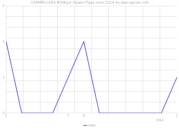 CARMEN LARA BONILLA (Spain) Page visits 2024 