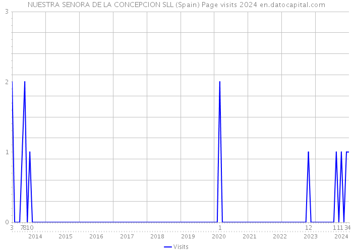 NUESTRA SENORA DE LA CONCEPCION SLL (Spain) Page visits 2024 