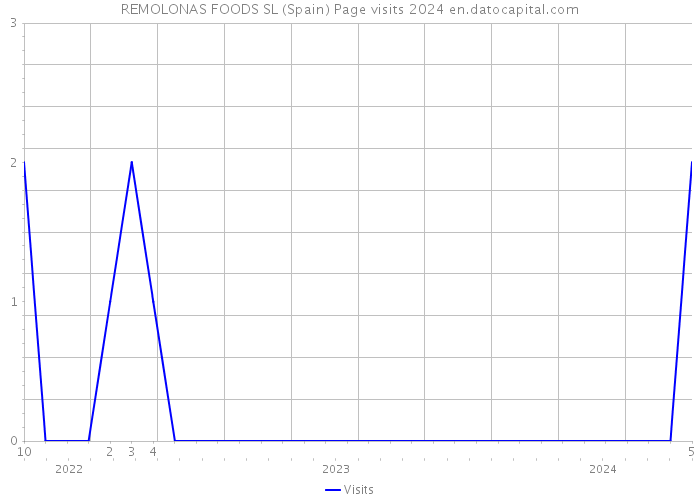 REMOLONAS FOODS SL (Spain) Page visits 2024 
