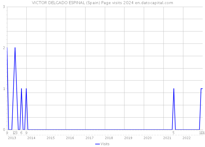 VICTOR DELGADO ESPINAL (Spain) Page visits 2024 