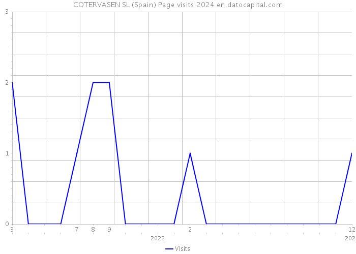 COTERVASEN SL (Spain) Page visits 2024 