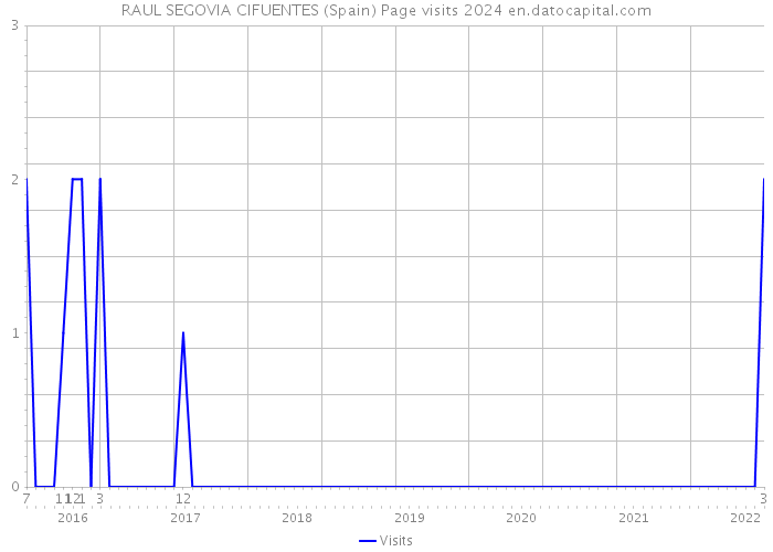 RAUL SEGOVIA CIFUENTES (Spain) Page visits 2024 