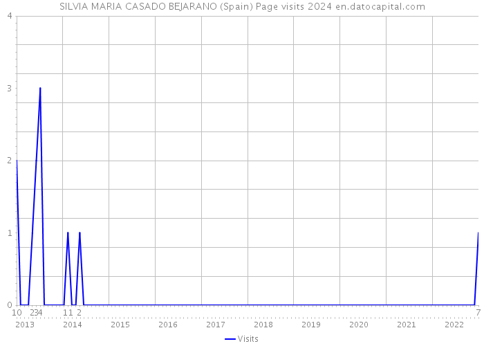 SILVIA MARIA CASADO BEJARANO (Spain) Page visits 2024 