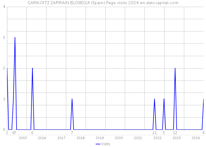 GARIKOITZ ZAPIRAIN ELOSEGUI (Spain) Page visits 2024 
