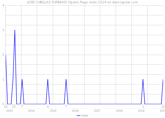 JOSE CUBILLAS ZURBANO (Spain) Page visits 2024 