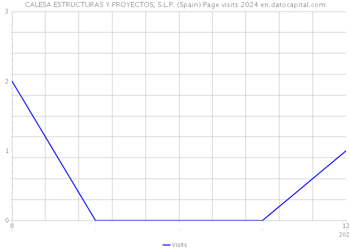 CALESA ESTRUCTURAS Y PROYECTOS, S.L.P. (Spain) Page visits 2024 