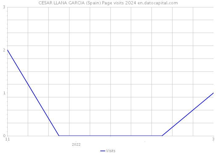 CESAR LLANA GARCIA (Spain) Page visits 2024 