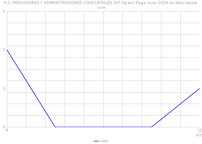 H C, MEDIADORES Y ADMINISTRADORES CONCURSALES SLP (Spain) Page visits 2024 