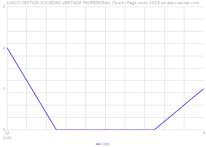 LUSCO GESTION SOCIEDAD LIMITADA PROFESIONAL (Spain) Page visits 2024 