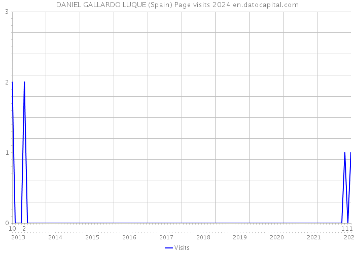 DANIEL GALLARDO LUQUE (Spain) Page visits 2024 