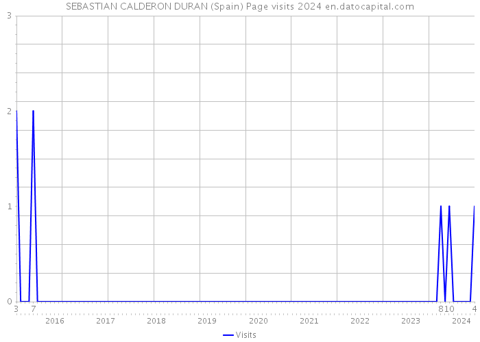 SEBASTIAN CALDERON DURAN (Spain) Page visits 2024 