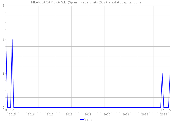 PILAR LACAMBRA S.L. (Spain) Page visits 2024 