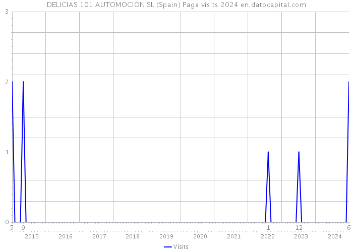 DELICIAS 101 AUTOMOCION SL (Spain) Page visits 2024 