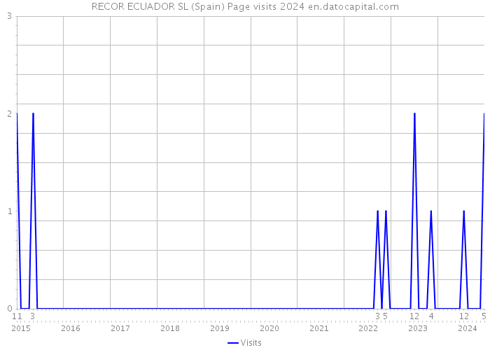 RECOR ECUADOR SL (Spain) Page visits 2024 