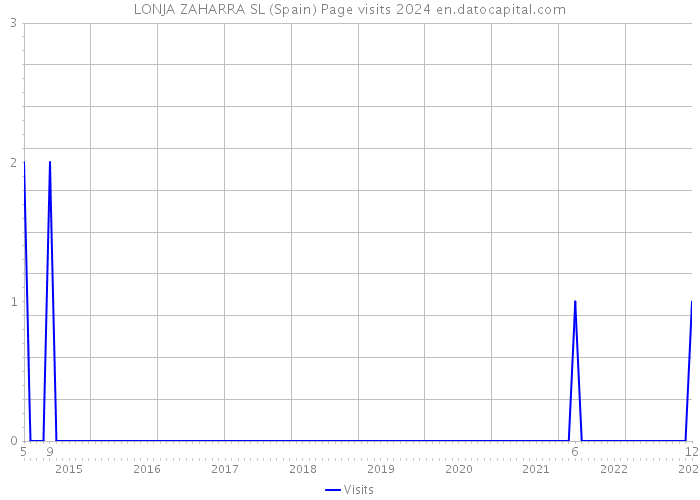 LONJA ZAHARRA SL (Spain) Page visits 2024 