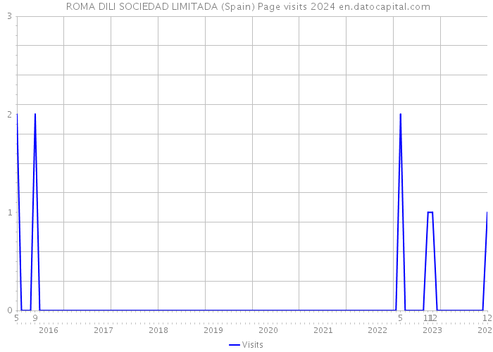  ROMA DILI SOCIEDAD LIMITADA (Spain) Page visits 2024 