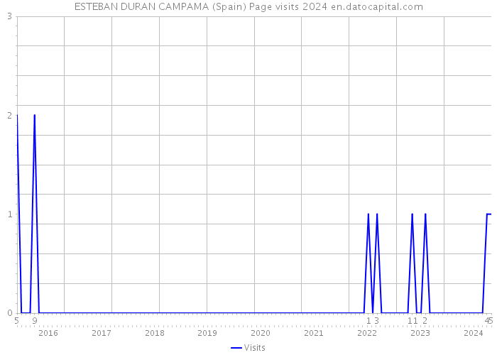 ESTEBAN DURAN CAMPAMA (Spain) Page visits 2024 