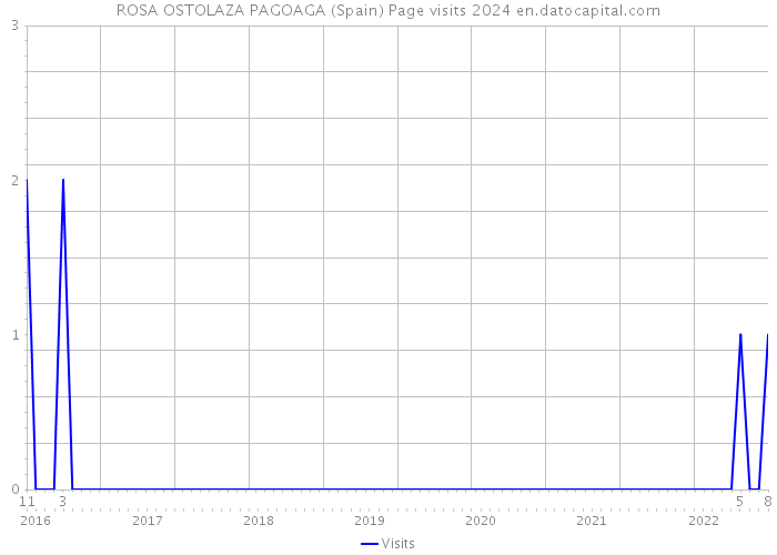 ROSA OSTOLAZA PAGOAGA (Spain) Page visits 2024 