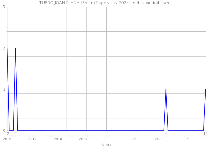 TURRO JOAN PLANA (Spain) Page visits 2024 