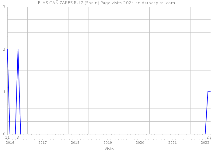 BLAS CAÑIZARES RUIZ (Spain) Page visits 2024 