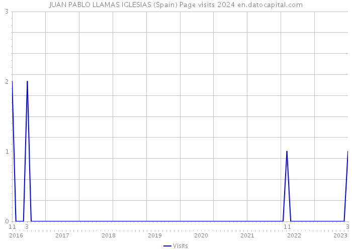 JUAN PABLO LLAMAS IGLESIAS (Spain) Page visits 2024 