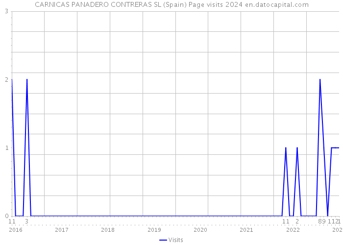 CARNICAS PANADERO CONTRERAS SL (Spain) Page visits 2024 