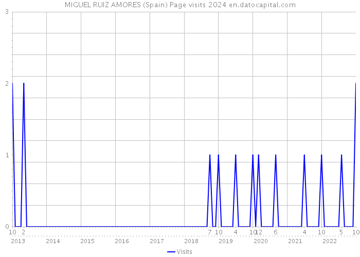 MIGUEL RUIZ AMORES (Spain) Page visits 2024 