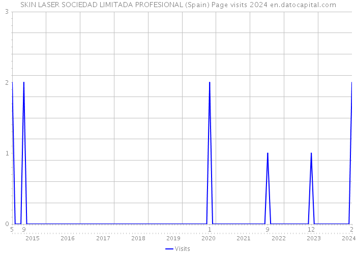 SKIN LASER SOCIEDAD LIMITADA PROFESIONAL (Spain) Page visits 2024 