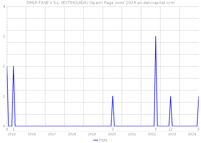 DMLR FASE V S.L. (EXTINGUIDA) (Spain) Page visits 2024 