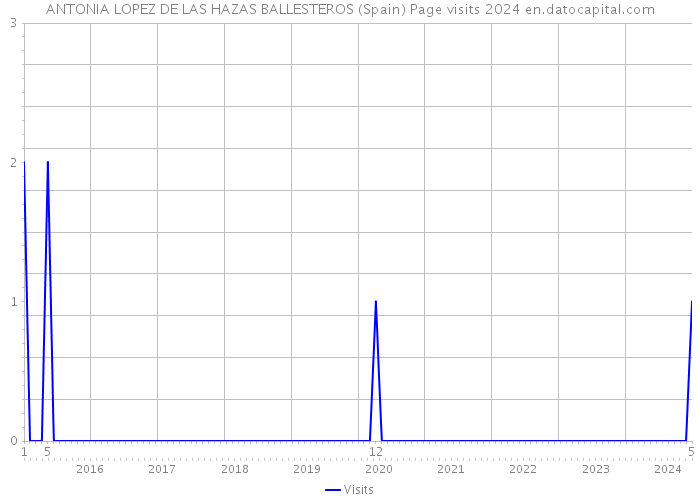 ANTONIA LOPEZ DE LAS HAZAS BALLESTEROS (Spain) Page visits 2024 