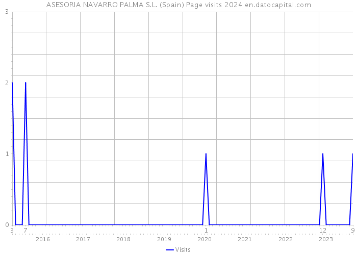 ASESORIA NAVARRO PALMA S.L. (Spain) Page visits 2024 
