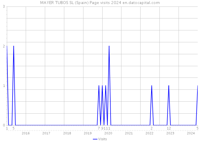 MAYER TUBOS SL (Spain) Page visits 2024 