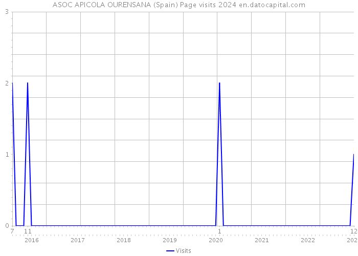 ASOC APICOLA OURENSANA (Spain) Page visits 2024 