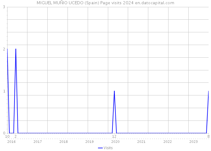 MIGUEL MUÑIO UCEDO (Spain) Page visits 2024 