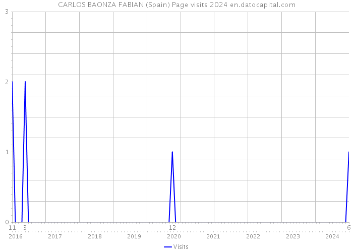 CARLOS BAONZA FABIAN (Spain) Page visits 2024 