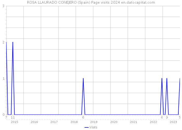 ROSA LLAURADO CONEJERO (Spain) Page visits 2024 