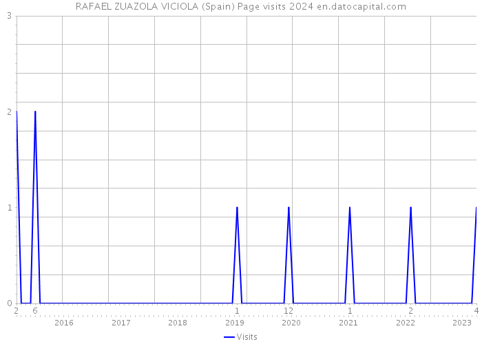 RAFAEL ZUAZOLA VICIOLA (Spain) Page visits 2024 