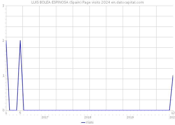 LUIS BOLEA ESPINOSA (Spain) Page visits 2024 