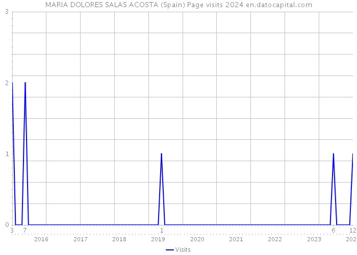 MARIA DOLORES SALAS ACOSTA (Spain) Page visits 2024 