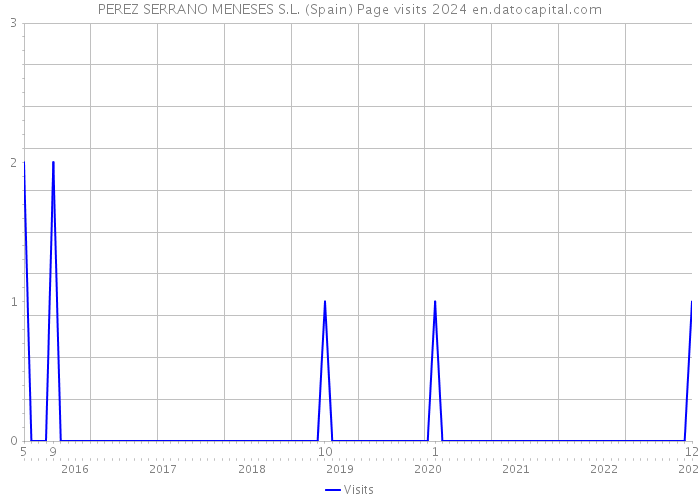 PEREZ SERRANO MENESES S.L. (Spain) Page visits 2024 