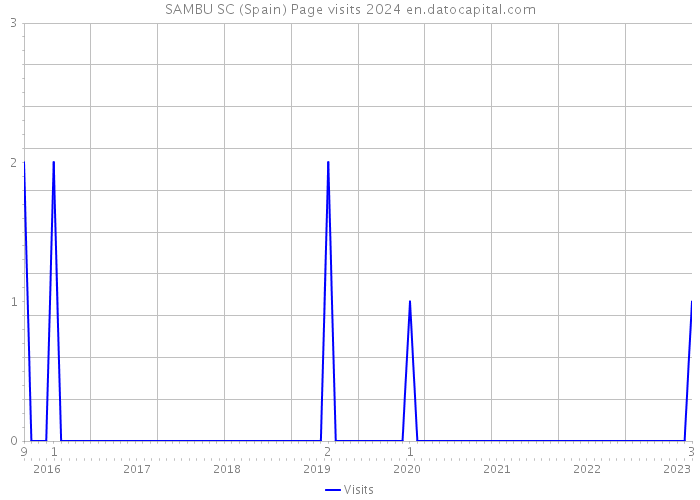 SAMBU SC (Spain) Page visits 2024 